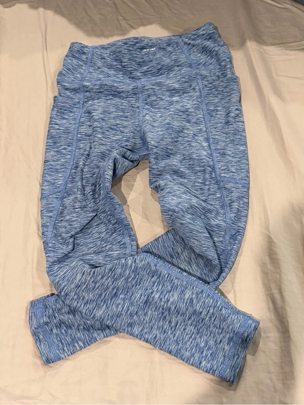 Hanna Andersson Blue Heather Performance Leggings
